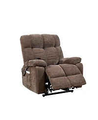 Clihome Dual Motor Power Lift Recliner Chair for Elderly Infinite Position Lay Flat 180degree(s) Recliner with Heat Massage
