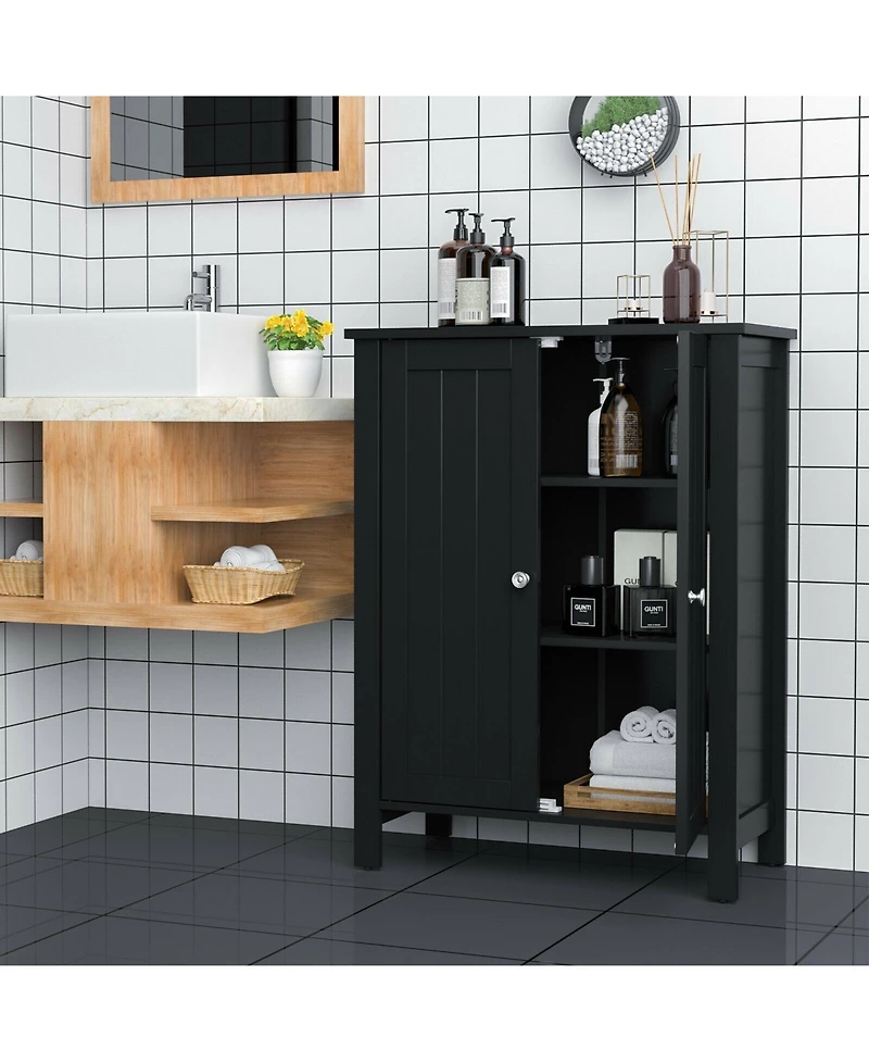 Volenca 2-Door Bathroom Storage Cabinet with Adjustable Shelf, 31-in H