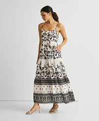 Reistor Women's Strappy Tiered Maxi Dress