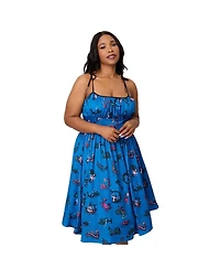 Unique Vintage Plus 1950s Cotton Swing Dress