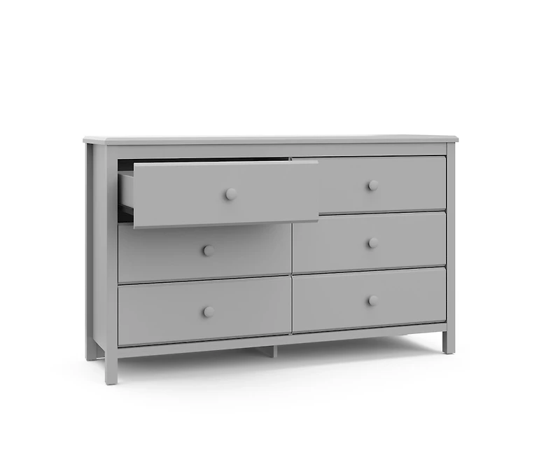 Storkcraft Alpine 6 Drawer Dresser - Nursery, Kids & Bedroom Storage Dresser