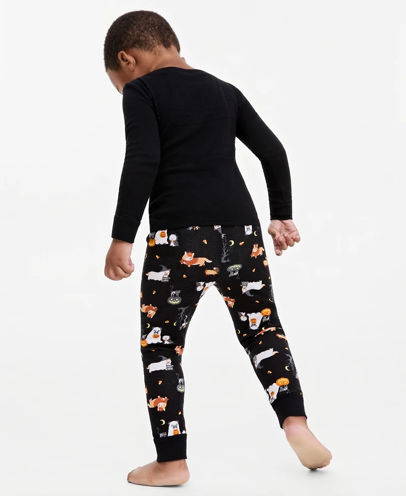 Holiday Lane Toddler Halloween Mix It Cotton Snug Fit Matching Family Pajamas Set, Created for Macy's