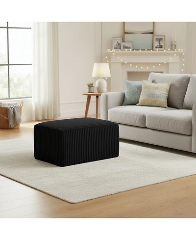 Sailvan L-Shaped Cloud Sectional Sofa with Ottoman