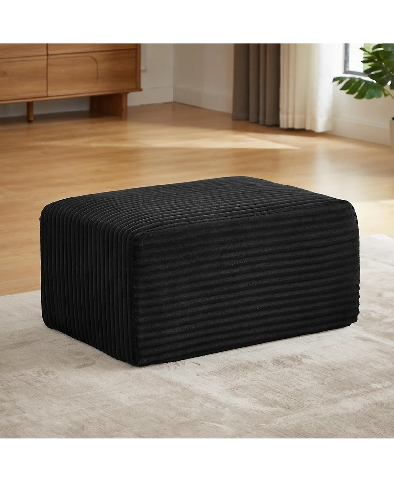 Sailvan L-Shaped Cloud Sectional Sofa with Ottoman