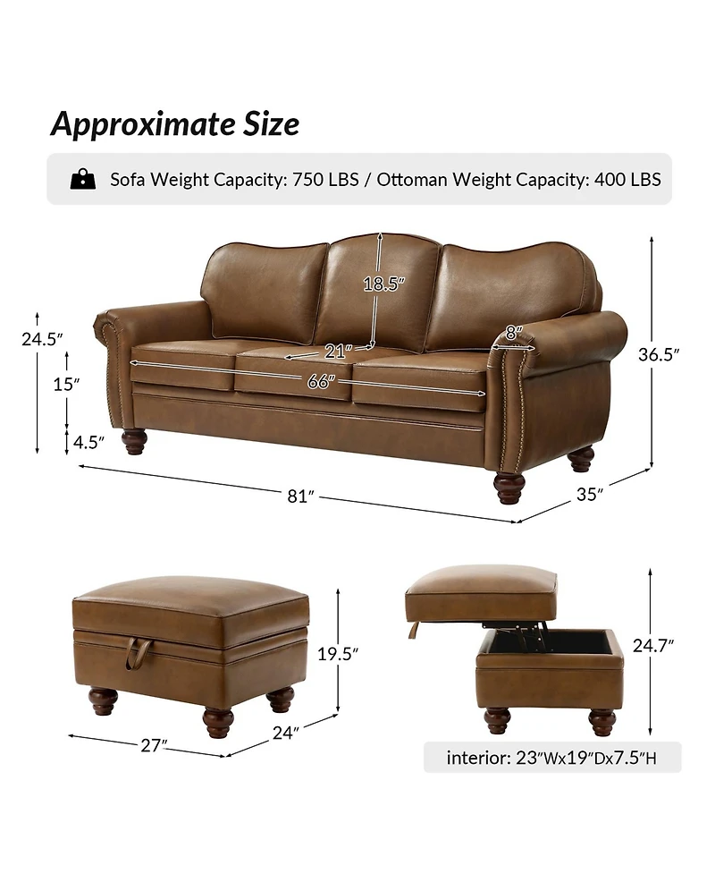 Hulala Home Dielle Transitional 2 Piece Sectional Sofa