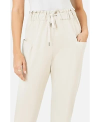 Yumi Women's Cotton Relaxed Stretch Trousers