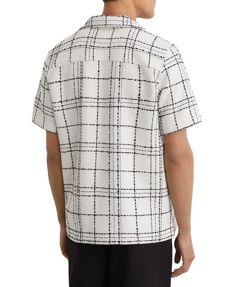 Reiss Men's Moran Check Cuban Shirt