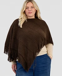 Style & Co Women's Raschel Knit Triangle-Hem Topper, Macy's Exclusive