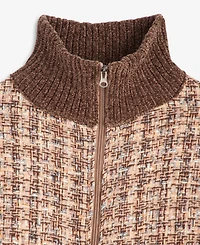 Style & Co Women's Space-Dyed Softy Zip-Up Topper, Macy's Exclusive