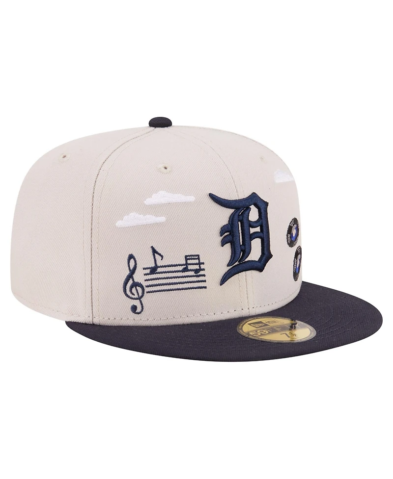 New Era Men's Khaki Detroit Tigers City Icon 59FIFTY Fitted Hat