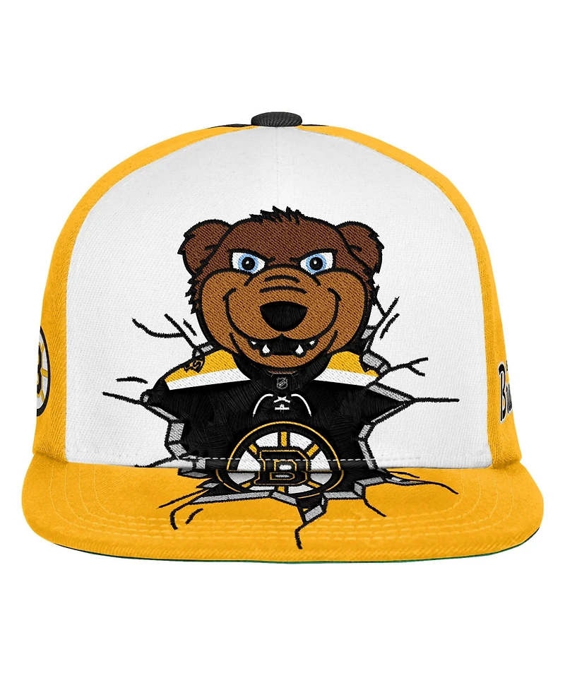 Mitchell & Ness Big Boys and Girls Black Boston Bruins Mascot Snapback Hat