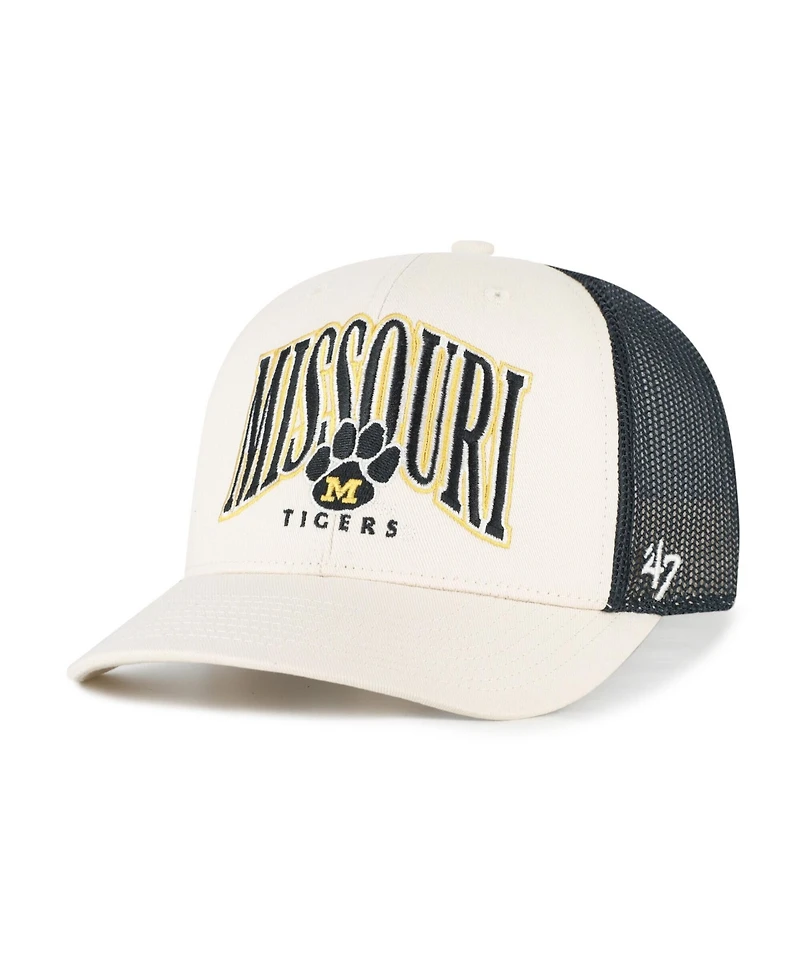 '47 Brand Men's Natural Missouri Tigers Drawbridge Trucker Adjustable Hat