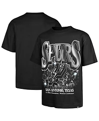 '47 Brand Men's Black San Antonio Spurs Past Champs Collection Flashbulb Foundation T-Shirt