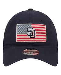 New Era Men's Navy San Diego Padres Americana Flag 9TWENTY Adjustable Hat