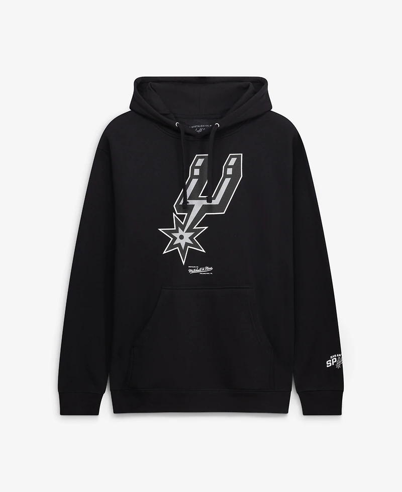 Mitchell & Ness Men's Black San Antonio Spurs Fleece Hoodie
