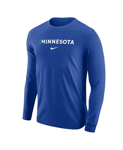 Nike Men's Blue Minnesota Timberwolves Core Long Sleeve T-Shirt