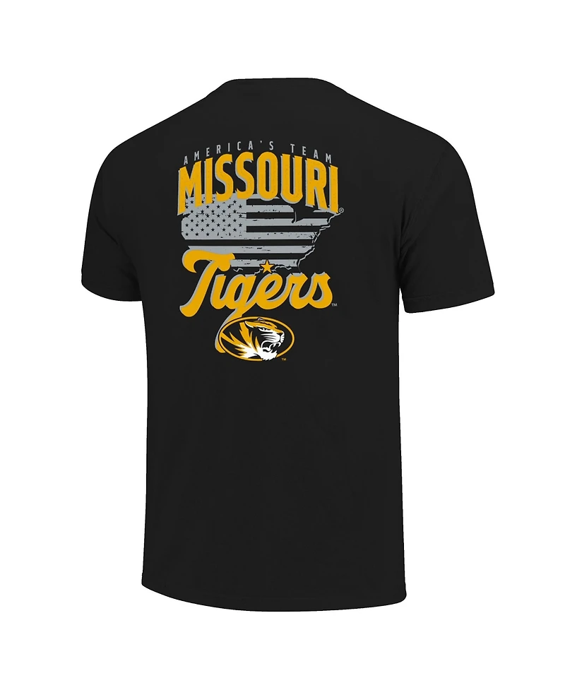 Image One Men's Black Missouri Tigers America's Team T-Shirt