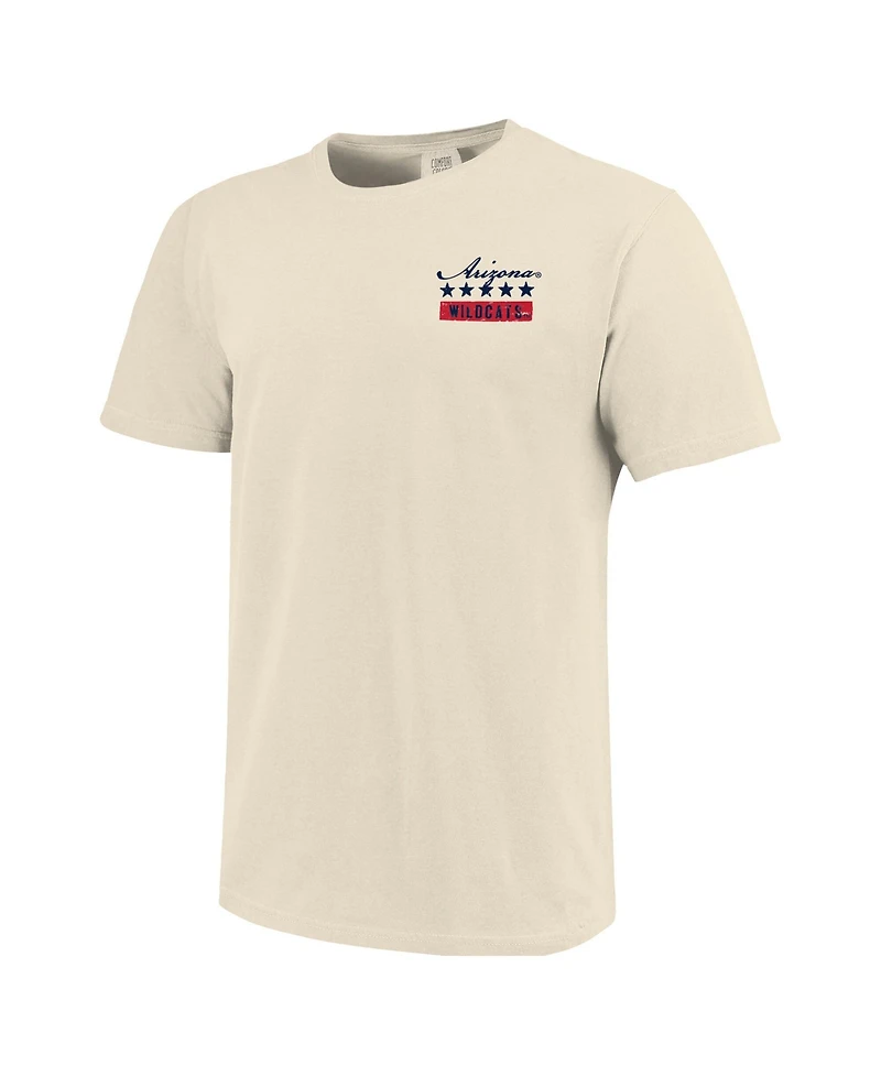 Image One Men's Cream Arizona Wildcats Uncle Sam Mascot T-Shirt