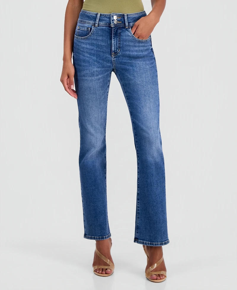 Guess Women's Shape Up Mid-Rise Bootcut Slim-Fit Jeans