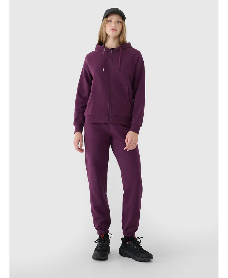 4F Women's Zip-Up Hooded Sweatshirt