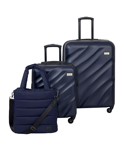 Geoffrey Beene Puffer 3-Piece Hardside Luggage Set