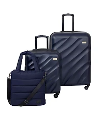 Geoffrey Beene Puffer 3-Piece Hardside Luggage Set