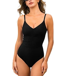 Cupshe Women's One-Piece Swimsuit with Ruched Front