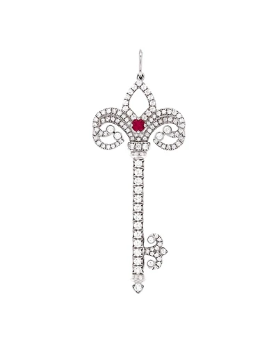Pre-Owned Tiffany & Co Enchanted Fleur De Lis Key Pendant