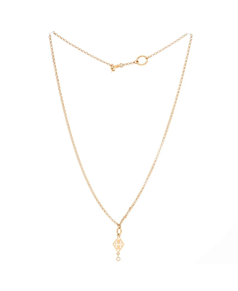Pre-Owned HERMES Gambade H Pendant Necklace