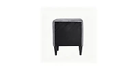 Lucky One 20"W Velvet 2-Drawer Nightstand