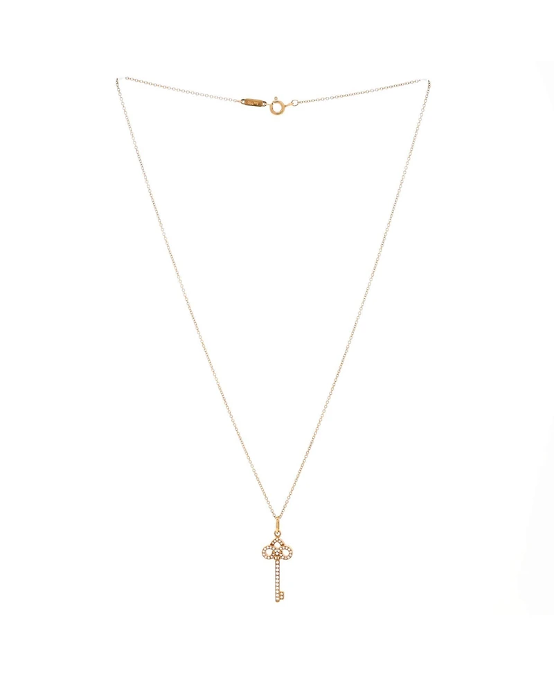 Pre-Owned Tiffany & Co Fleur de Lis Key Pendant Necklace