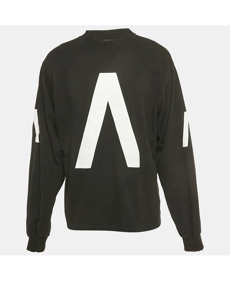 Pre-Owned Balenciaga Men's Limited Edition music Archive Jersey Distressed T-Shirt