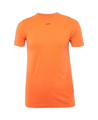 Pre-Owned Off-White Men's ange Logo Print Cotton Crew Neck T-Shirt