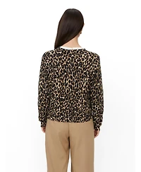 Masai Copenhagen Women's MaLika Leopard Print Cardigan