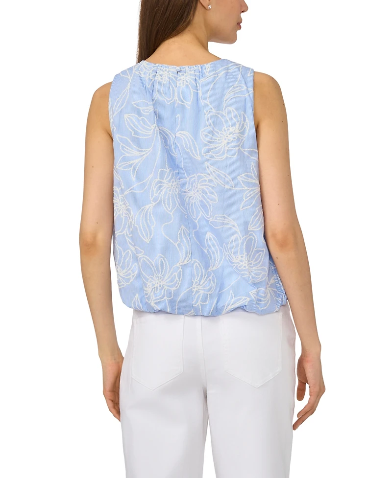 CeCe Women's Sleeveless Bubble Top