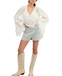 Free People Women's Luna Railroad Shorts