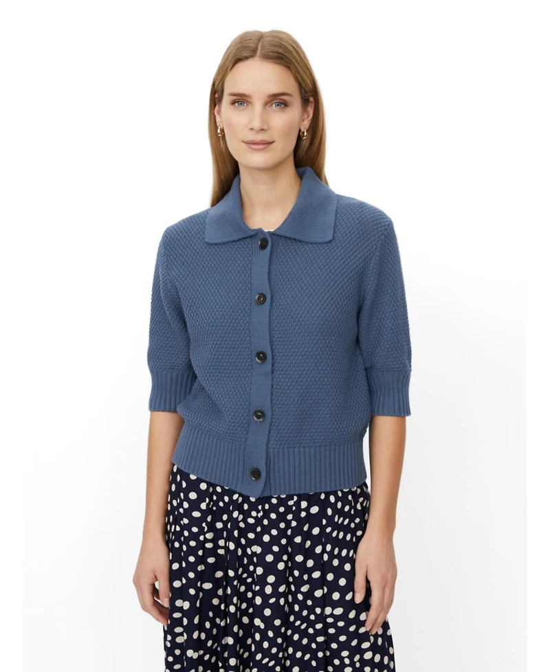 Masai Copenhagen Women's MaLiva Cropped Short Sleeve Cardigan