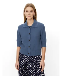 Masai Copenhagen Women's MaLiva Cropped Short Sleeve Cardigan