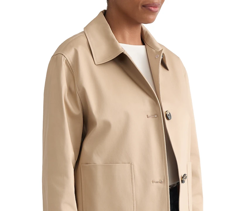 Jones New York Women's Three-Button Cotton Sateen Jacket
