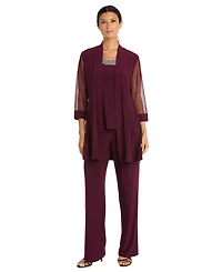 R & M Richards Petite 2-Pc. Jacket Top Pants Set