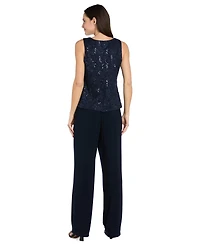 R & M Richards Petite Top, Jacket Pants, 3-Piece Set