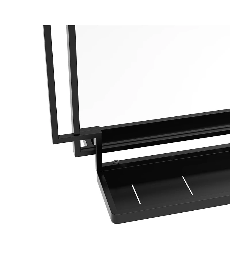 Laoties Bathroom Vanity Mirror with Shelf, Framed Wall for Bathroom, Bedroom and Entryway