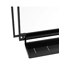 Laoties Bathroom Vanity Mirror with Shelf, Framed Wall for Bathroom, Bedroom and Entryway