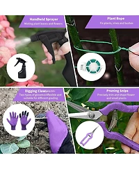Xdovet Gardening Tool Set Aluminum Alloy Steel Hand Kit With Bag