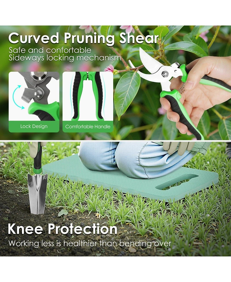Xdovet Gardening Tools Set Kit With Bag Allotment Gardeners Gift