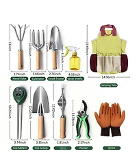 Xdovet Gardening Tool Set Stainless Steel Storage Bag Gift