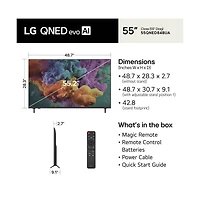 Lg 55" Class QNED84B Series 4K Mini Led evo Ai Smart webOS Tv - 55QNED84B