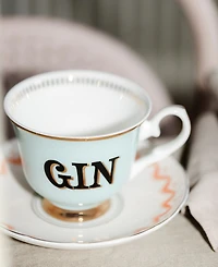 Yvonne Ellen Gin 2-Piece Teacup & Saucer Set