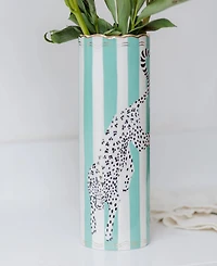 Yvonne Ellen Leopard Tall Flower Vase