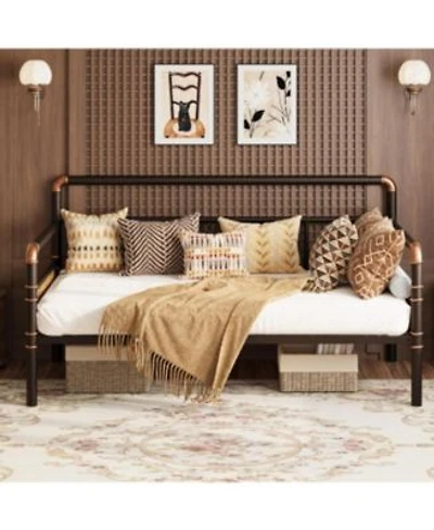 Gaomon Metal Daybed Frame Full Size Heavy Duty Day Bed With Classic Headboard Steel Slat Support Sofa Bed Platform For Living Room Guest Room